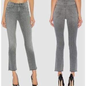 MOTHER The Rascal Ankle Snippet Jeans In Makin’ The Grade - Gray - Size 26